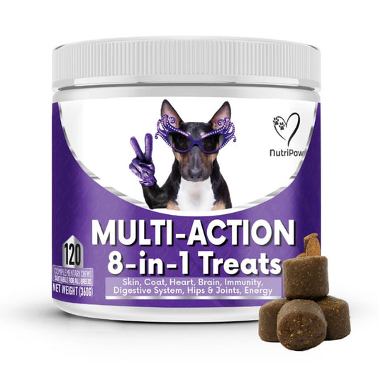 120 tasty calming treats for stress, anxiety & fear | 8-in-1 Multi-Action Treats