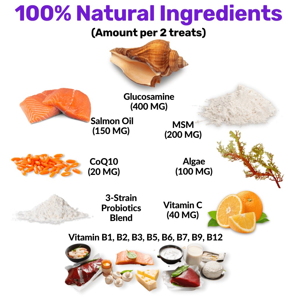 120 tasty calming treats for stress, anxiety & fear | 8-in-1 Multi-Action Treats